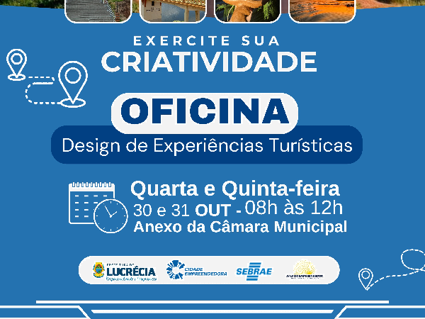 Convite Especial para a Oficina de Design de Experiências Turísticas